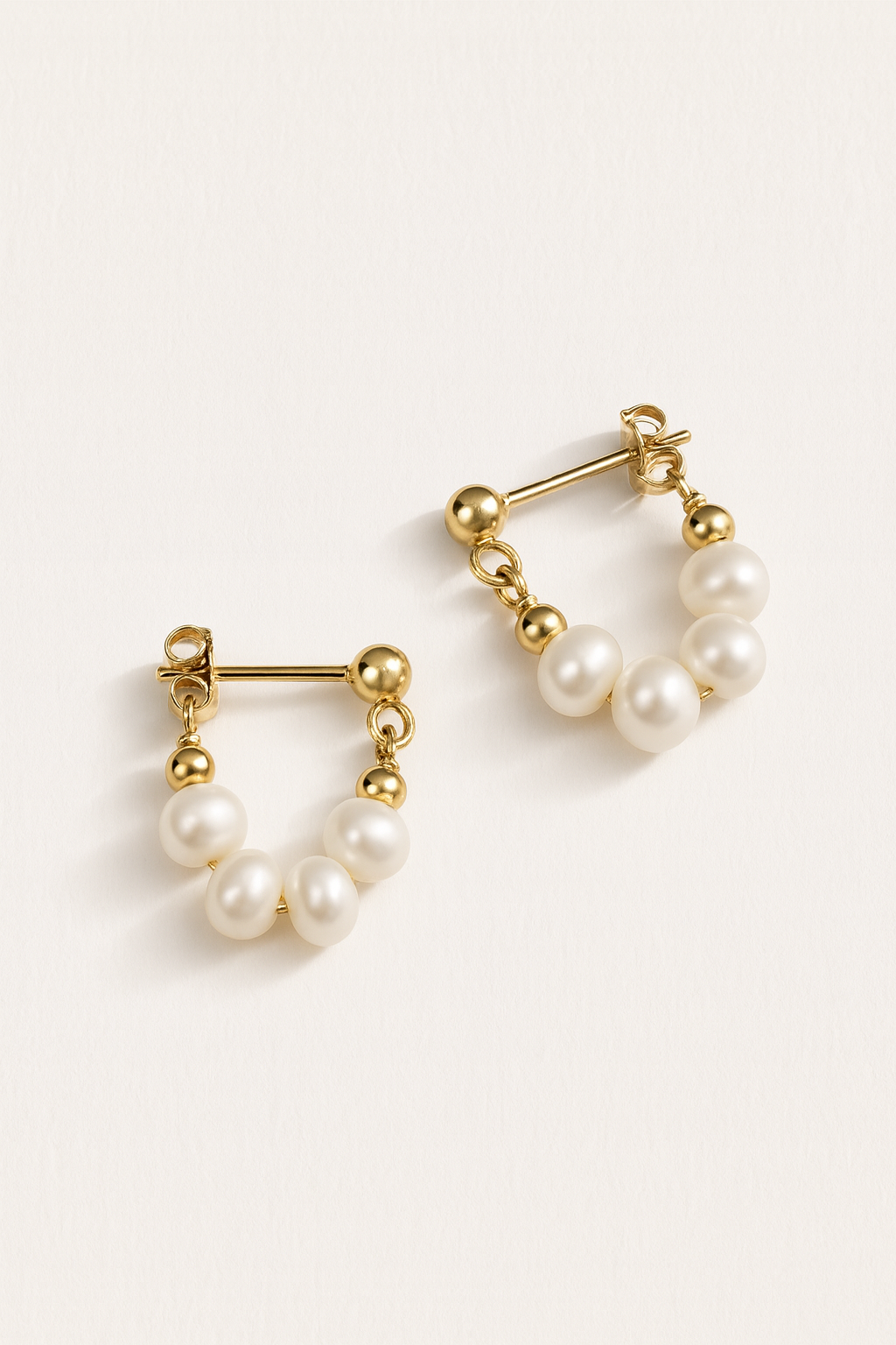 Clara Pearl Hoop Earrings