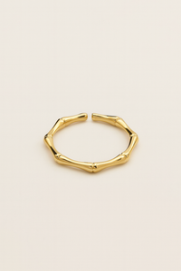 EDNA BAMBOO GOLD RING