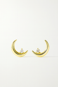 LUNE WHITE SAPPHIRE EARRINGS