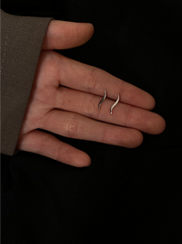 SKYLA SILVER EAR STUDS