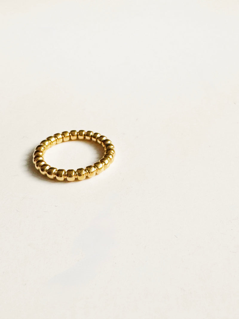 Anette Beaded Gold Ring