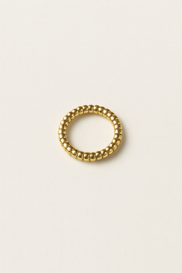 Anette Beaded Gold Ring
