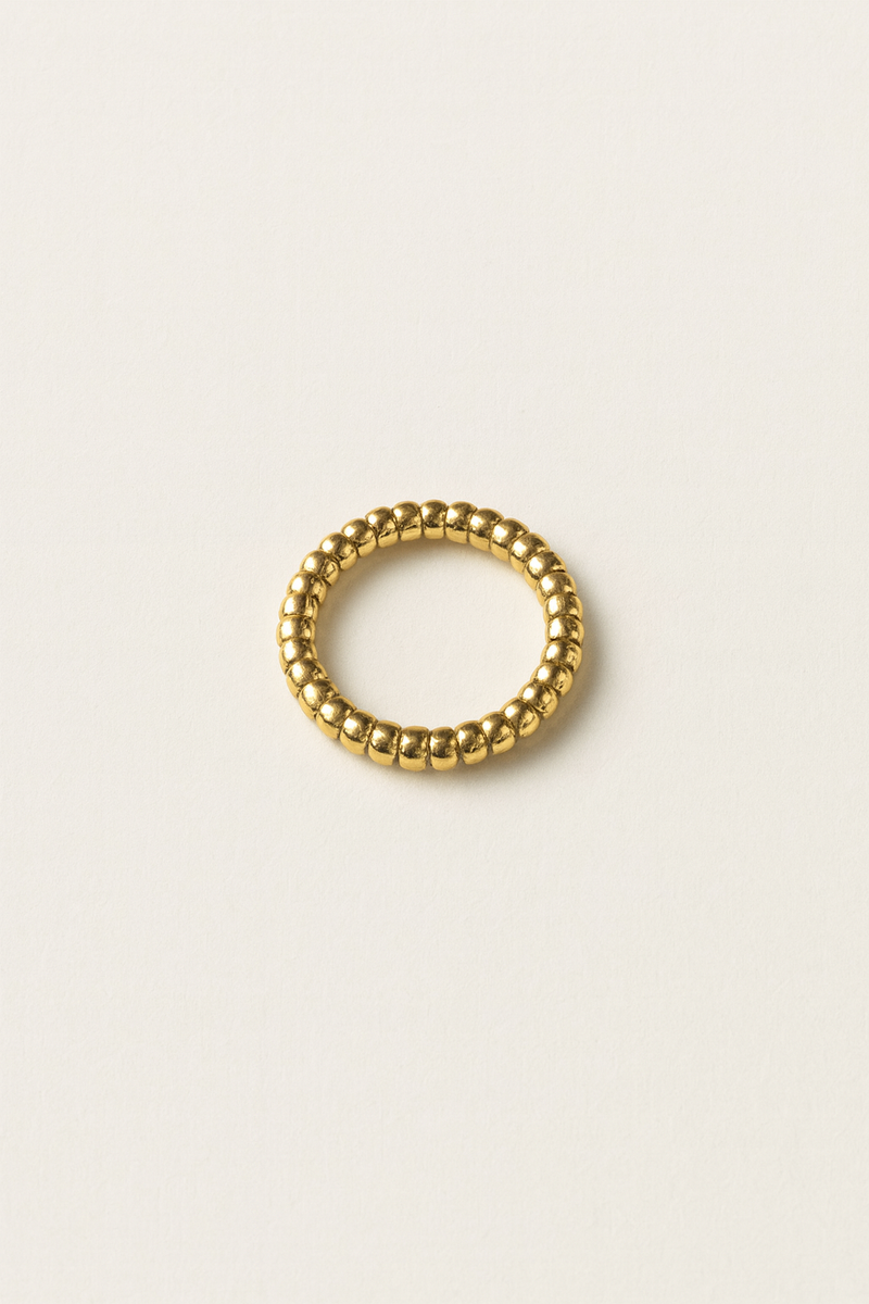 Anette Beaded Gold Ring