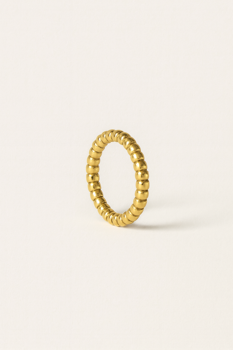 Anette Beaded Gold Ring