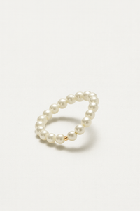 Ansley Pearl Beaded Ring