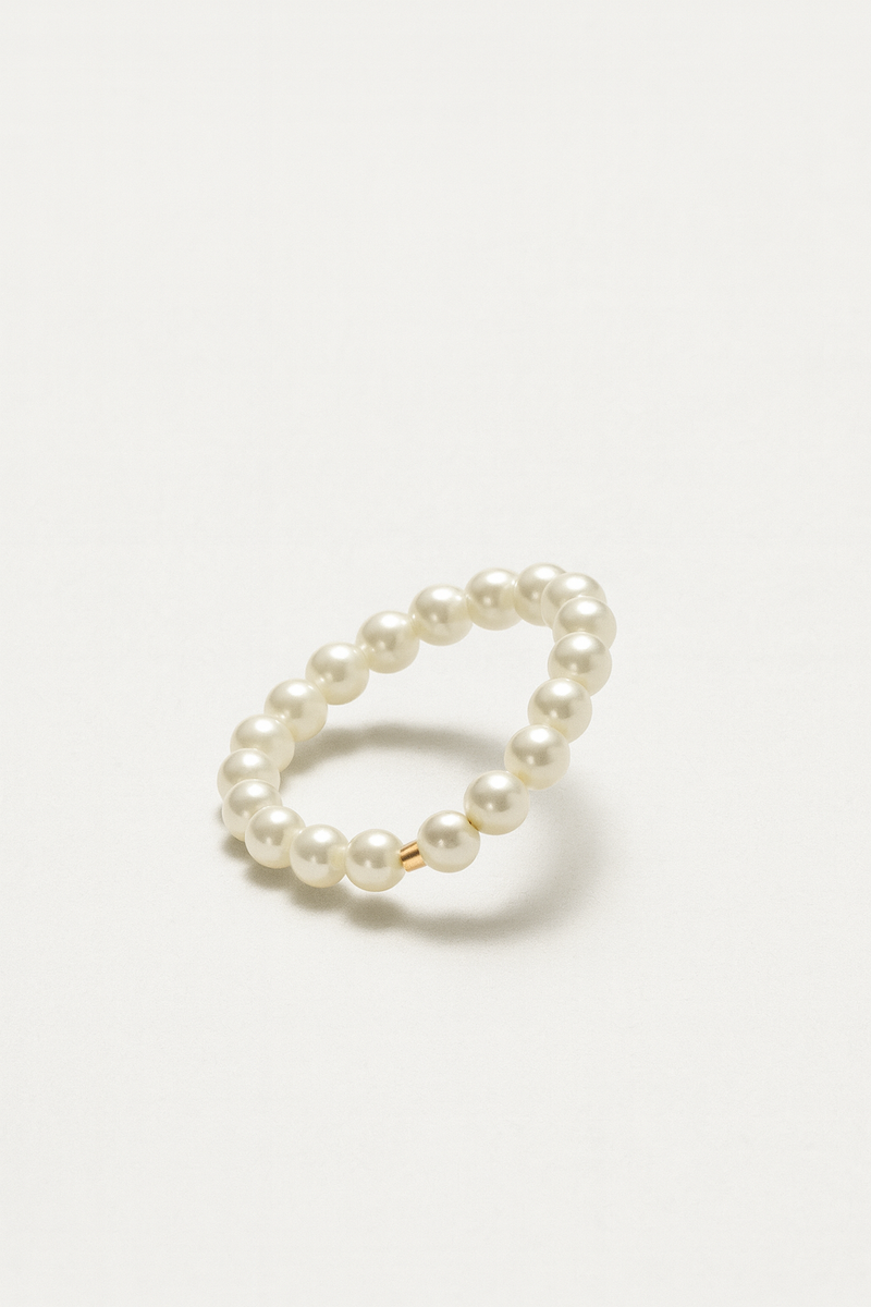 Ansley Pearl Beaded Ring