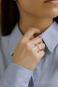 Ansley Pearl Beaded Ring