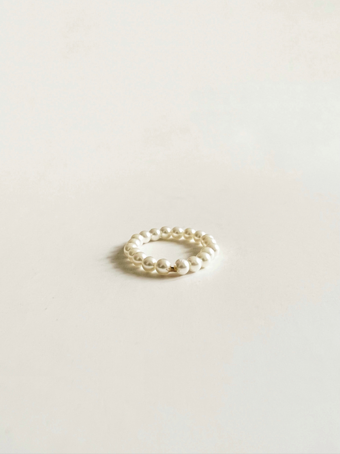 Ansley Pearl Beaded Ring