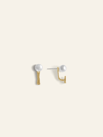 Celine Pearl Jacket Earrings – Plain.J