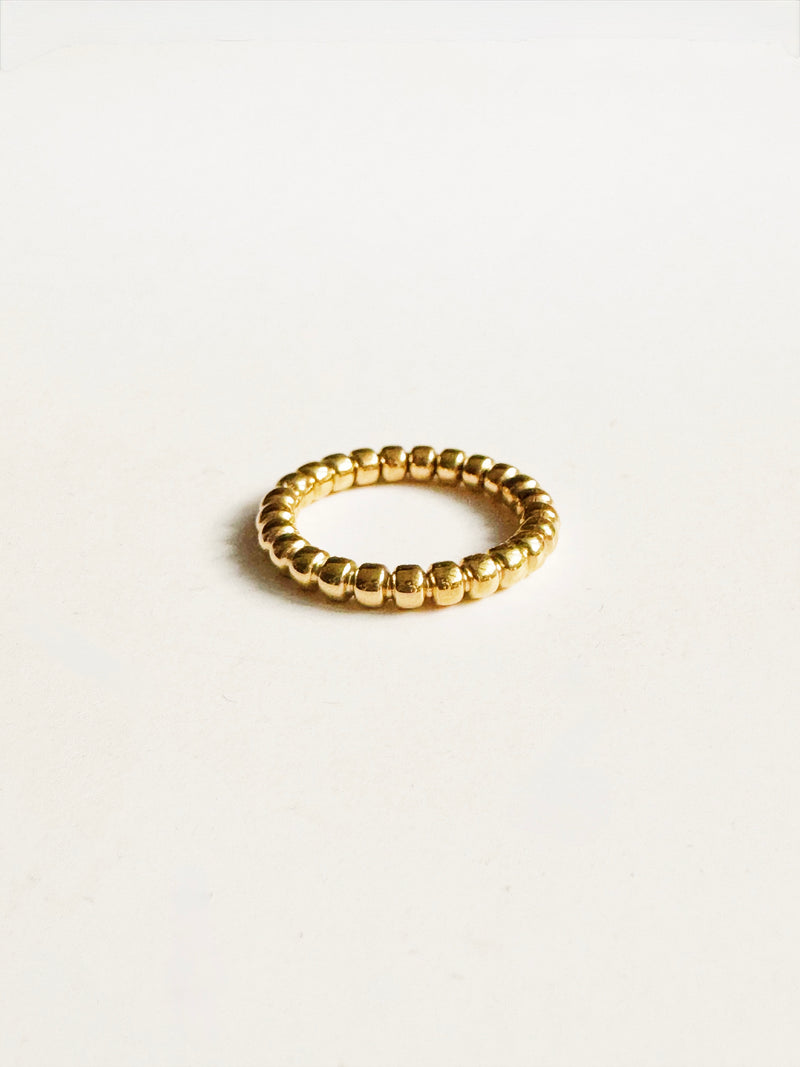 Anette Beaded Gold Ring