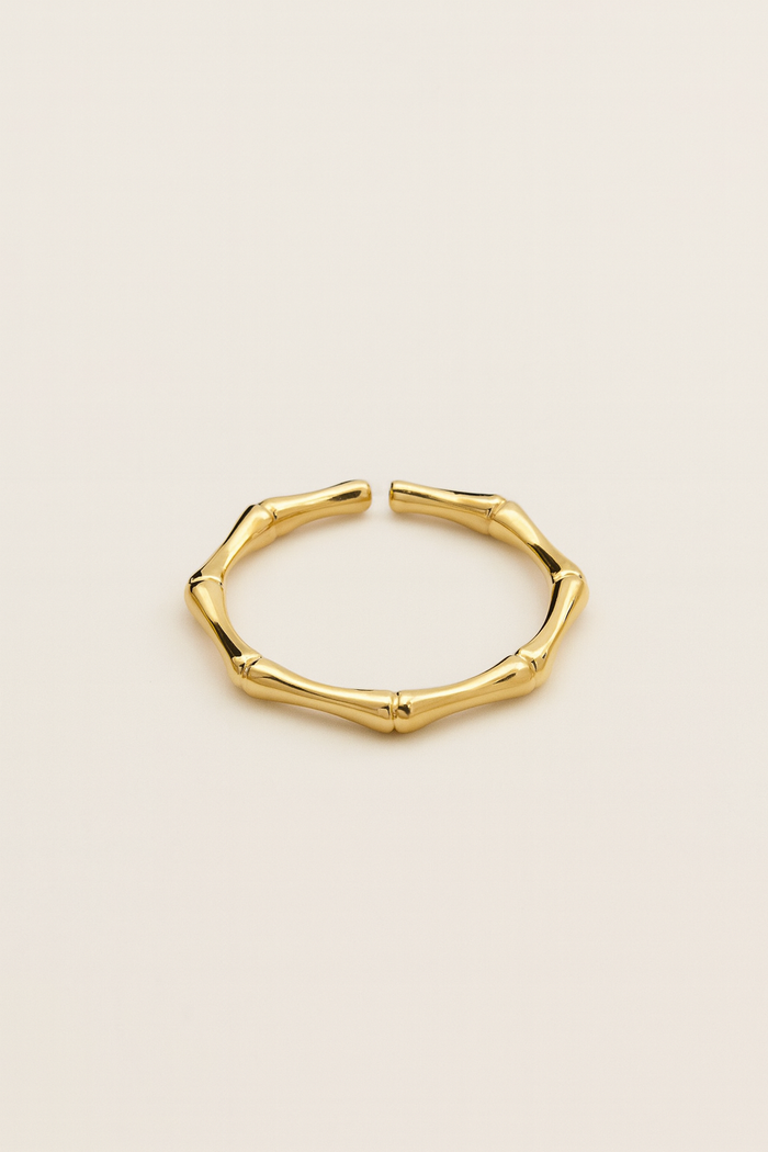 EDNA BAMBOO GOLD RING
