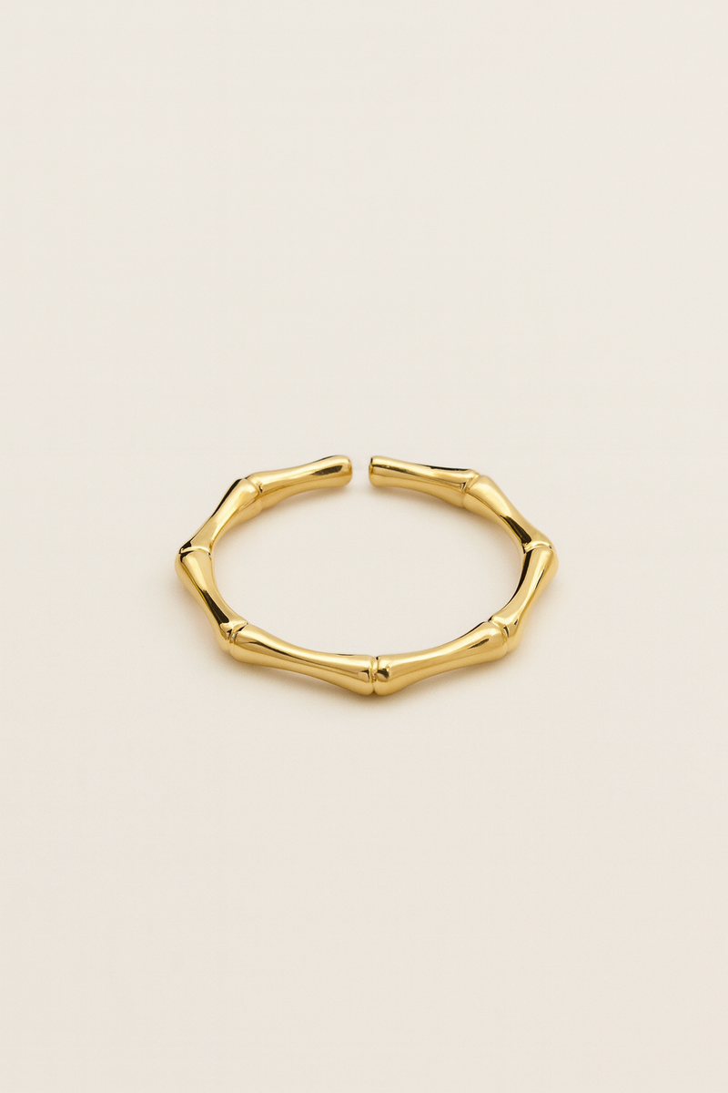EDNA BAMBOO GOLD RING