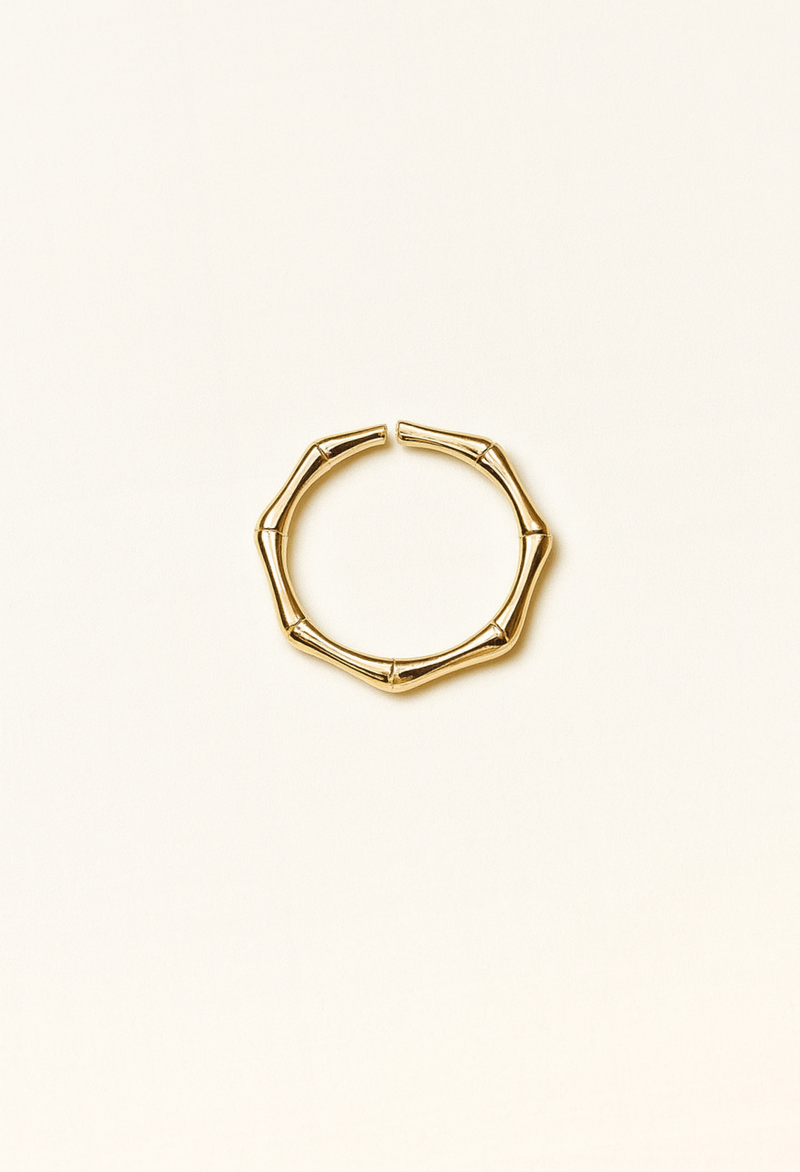 EDNA BAMBOO GOLD RING