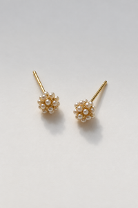 Gina Pearl Cluster Earrings