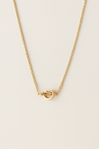 Gleam Knot Charm Necklace