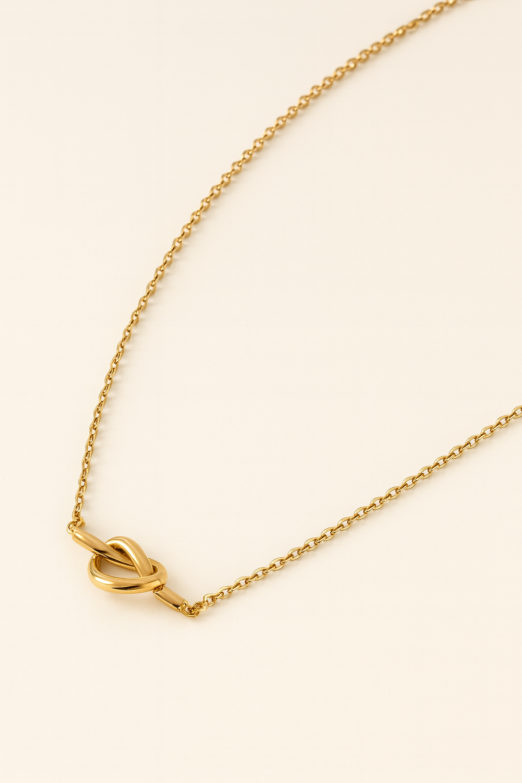 Gleam Knot Charm Necklace