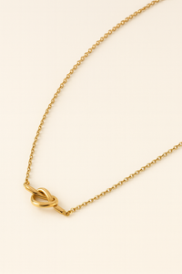 Gleam Knot Charm Necklace