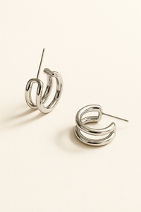 HERA DOUBLE HOOP EARRINGS
