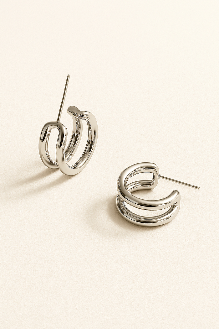 HERA DOUBLE HOOP EARRINGS