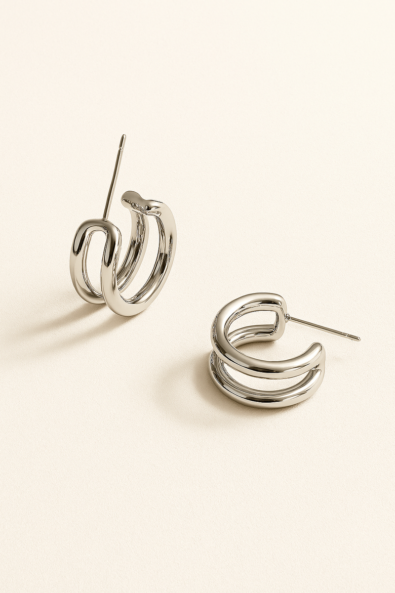 HERA DOUBLE HOOP EARRINGS