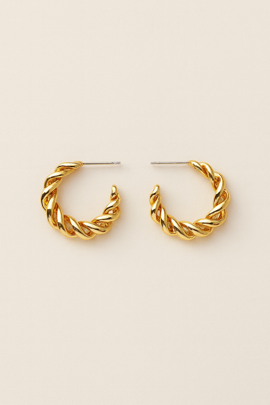 JULIA GOLD HALF HOOPS