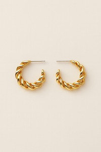 JULIA GOLD HALF HOOPS