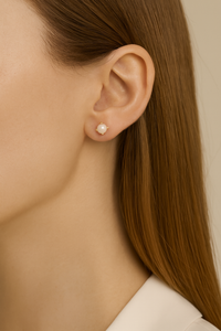 LAUREN CROWNED PEARL STUDS