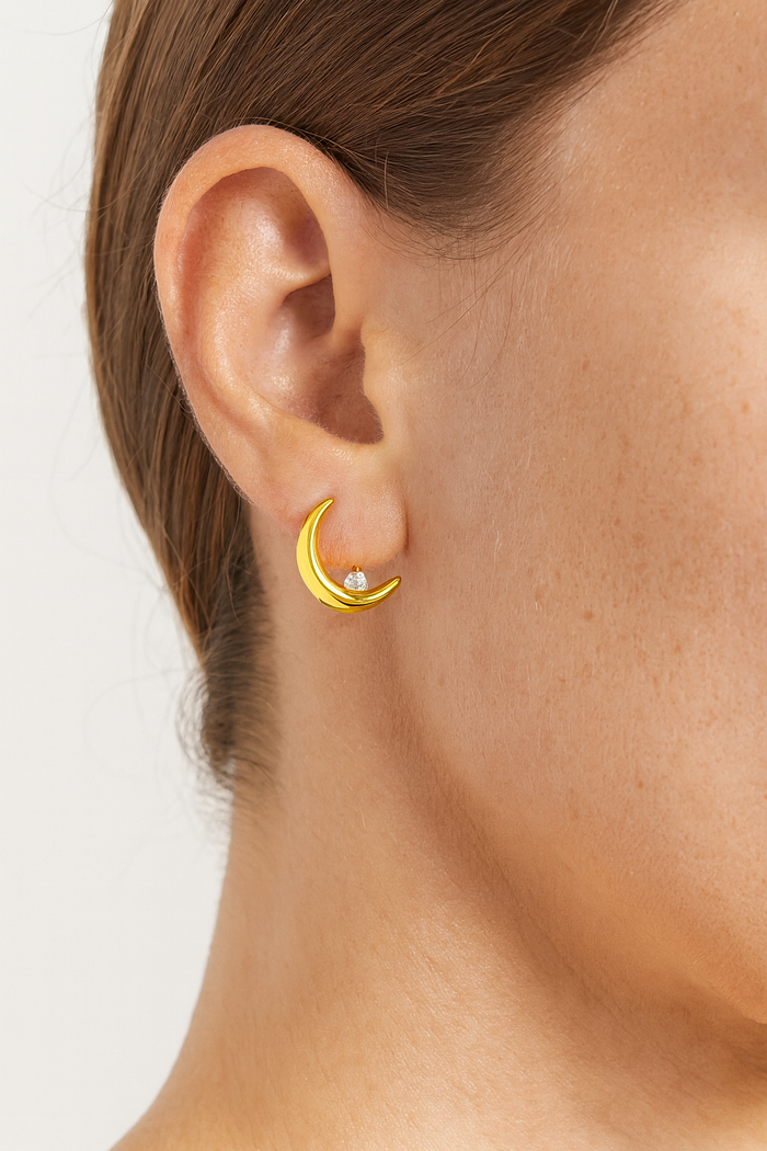 LUNE WHITE SAPPHIRE EARRINGS
