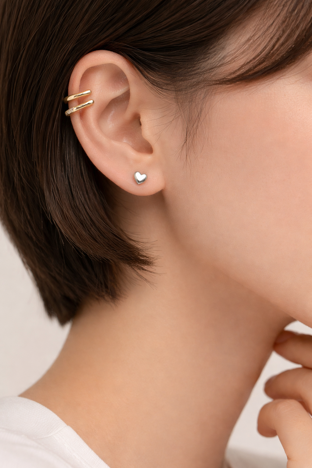 Lyn Heartshape Studs