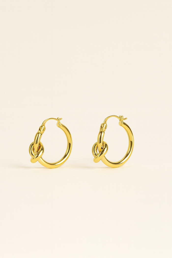 MIA GOLD KNOT EARRINGS
