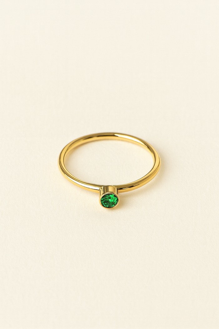 REIA GREEN TOPAZ RING