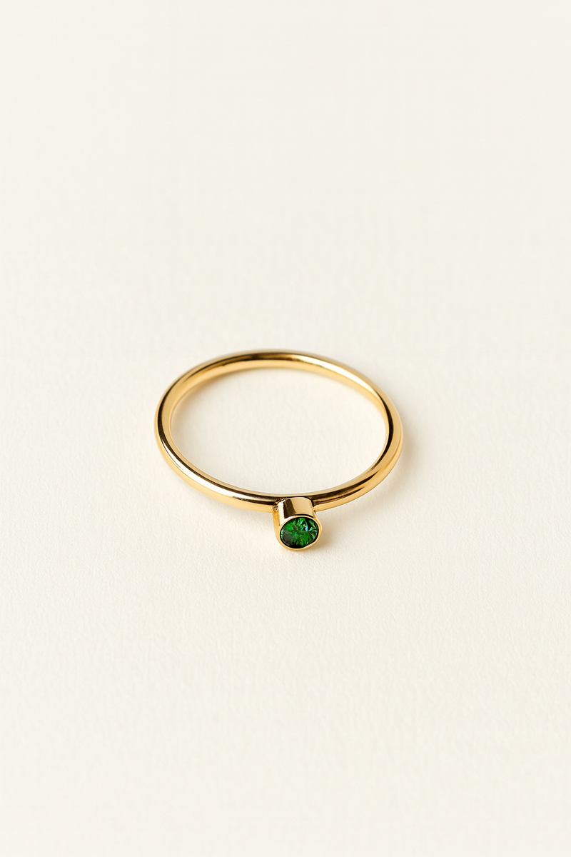 REIA GREEN TOPAZ RING