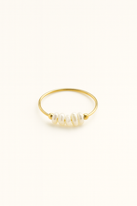 Gwenyth Stacked Pearls Ring